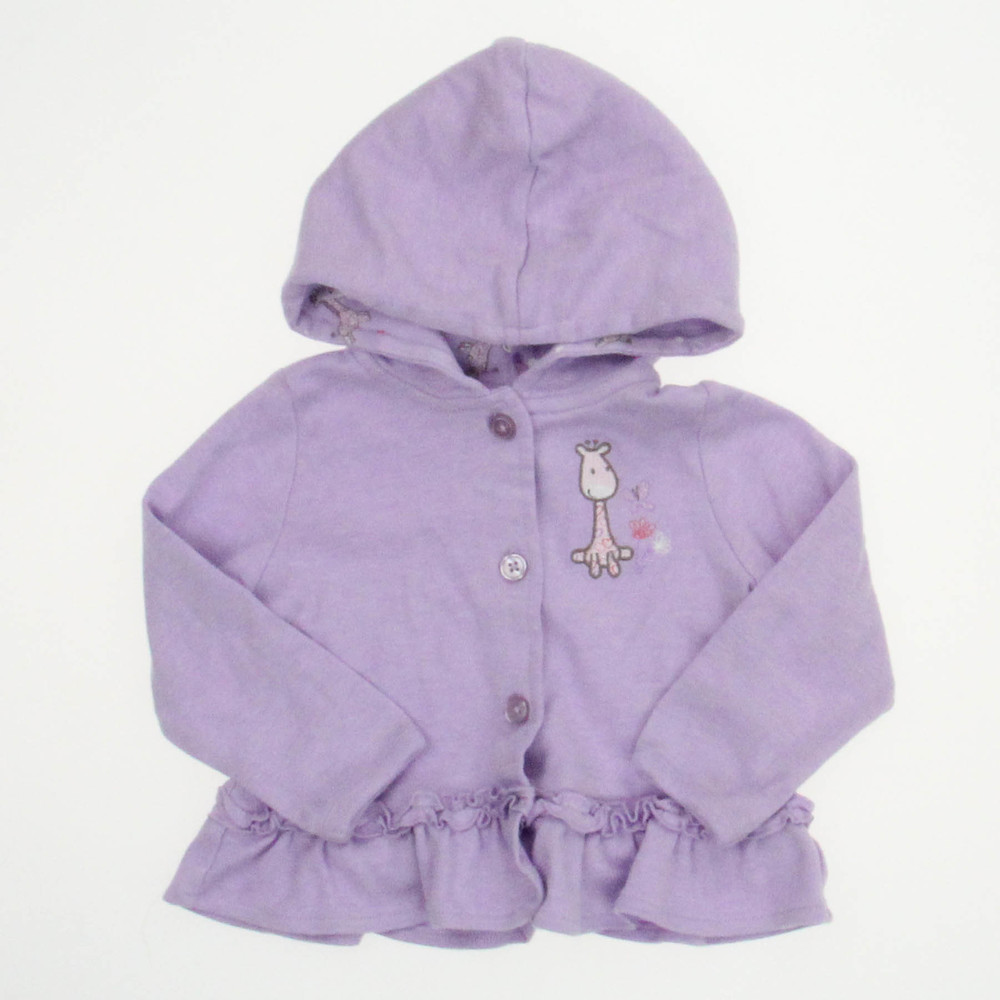 Absorba Girls Purple Hoodie size: 12 Months